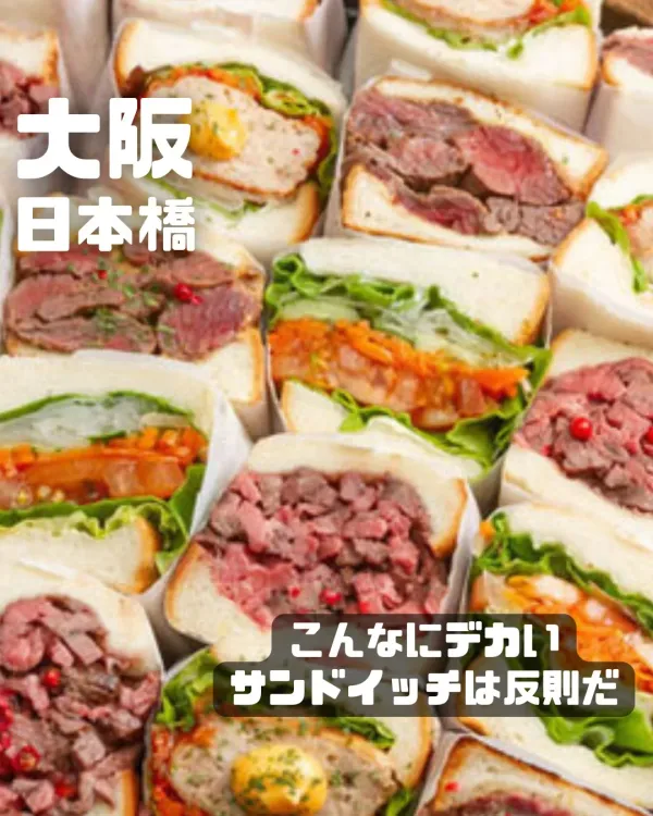 こんなにデカいサンドイッチは反則だの写真3