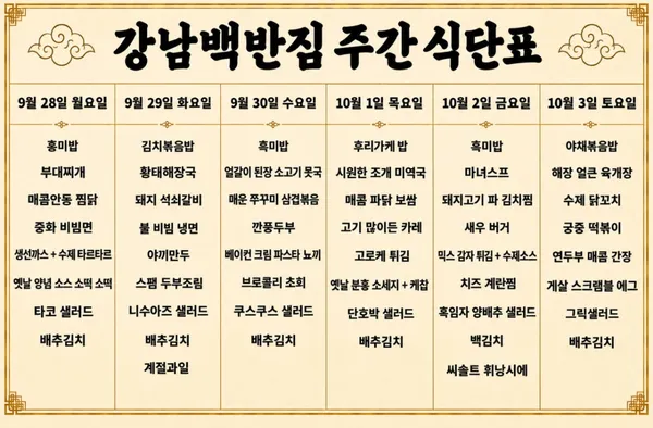 강남백반집