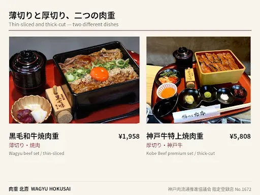 肉重北斎心斎橋店Wagyu Hokusai