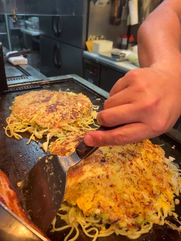 오사카 오코노미야키 텟판 야키 모리구치 야 사진 4