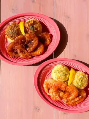 THE GARLIC SHRIMP