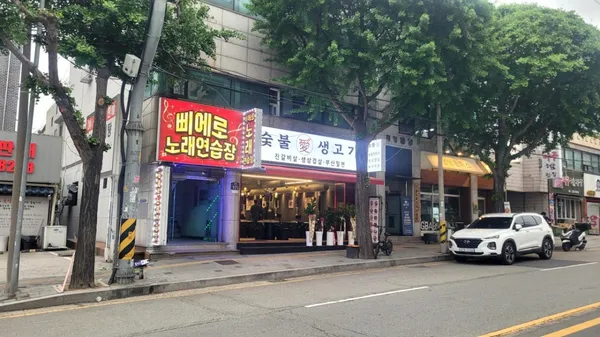 숯불애생고기