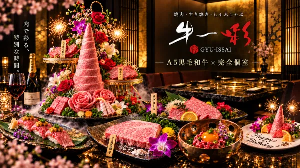 鹿児島県産A5等級黒毛和牛 全席完全個室 牛一彩 天文館店 사진 3