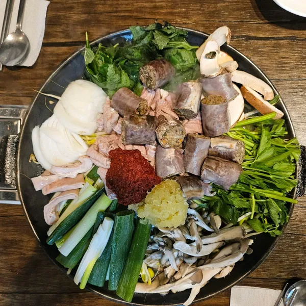 속리산산채순대