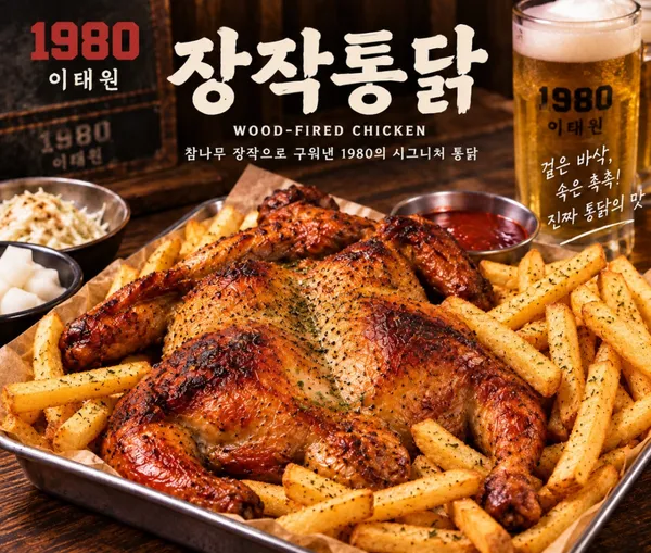 1980 장작통닭