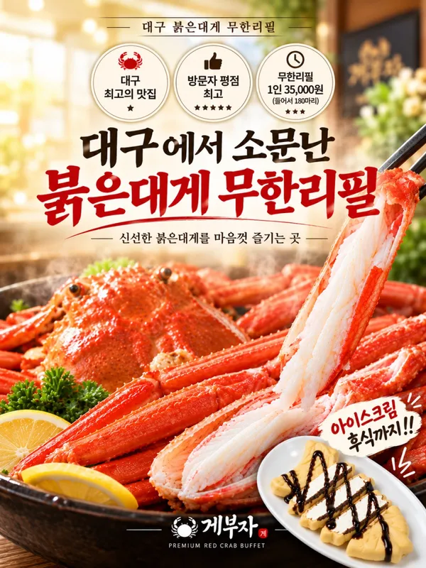 게부자 붉은대게 무한리필