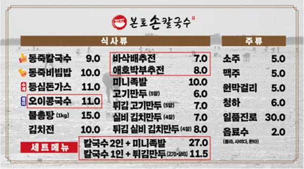 본토손칼국수 사진 4
