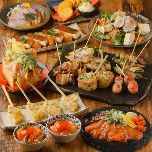 야키토리와 야채말이 꼬치구이 골목 뒷골목 술집 돈보 난바 별관