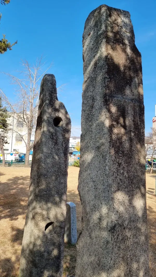 안동 운흥동 당간지주와 오층전탑 사진 3