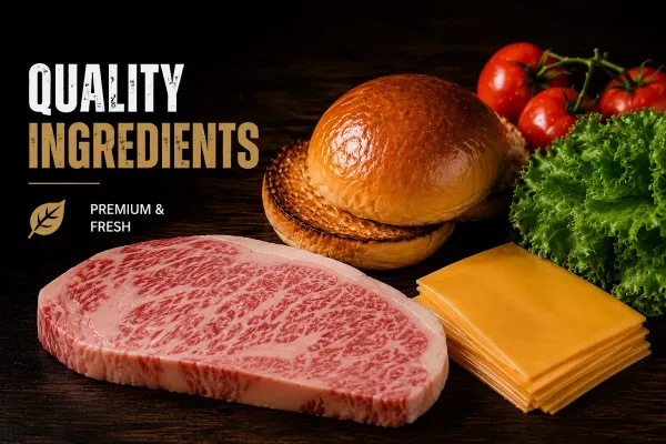 A5 Wagyu Burger GYUMON Osaka Tsutenkaku (Halal)の写真4