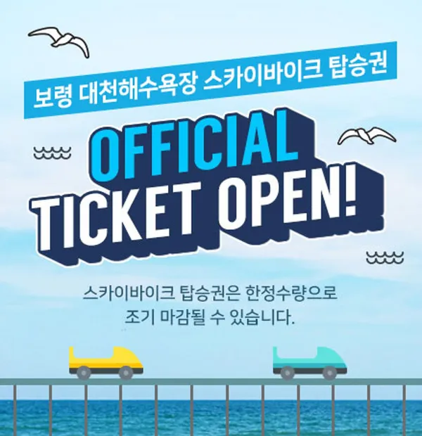 대천해수욕장 스카이바이크 사진 3