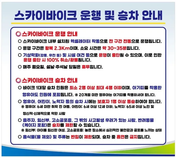 대천해수욕장 스카이바이크 사진 5